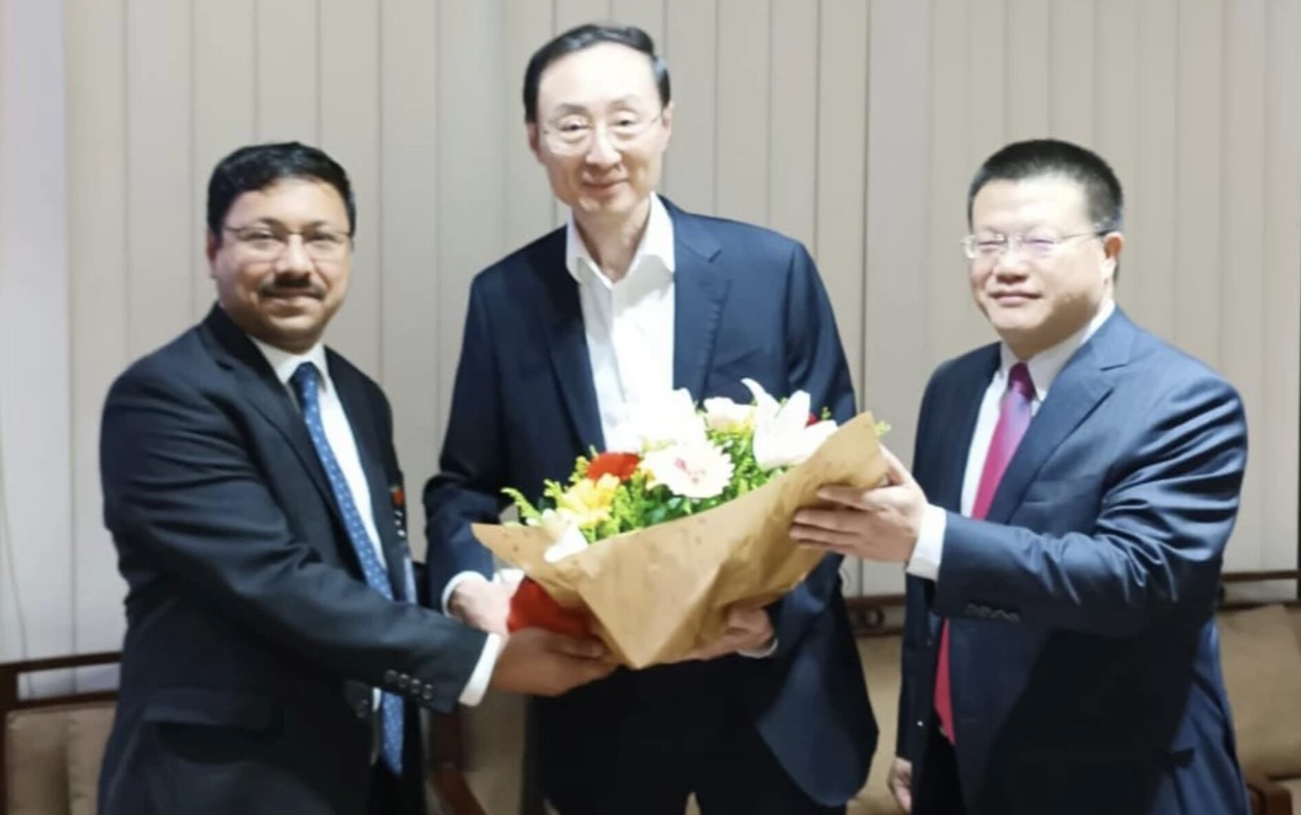Chinese vice-minister of foreign affairs Sun Weidong in city