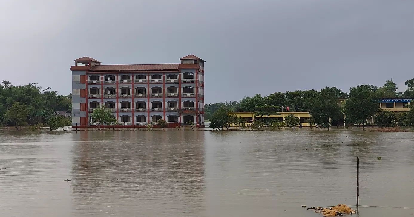 টানা বৃষ্টিতে সিলেটের ৪ উপজেলায় বন্যা