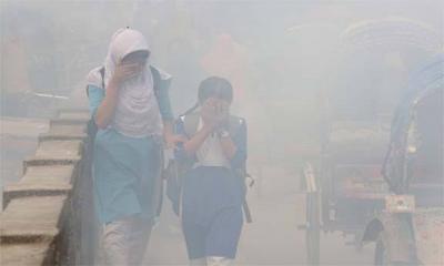 Dhaka air once again world’s most polluted this morning