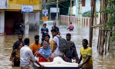 তামিলনাড়ুতে বন্যায় নিহত  ১০, পানিবন্দী ২০ হাজার মানুষ