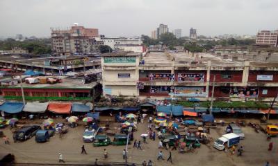 Karwan Bazar traders against relocation to Jatrabari, Aminbazar