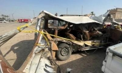 Bus carrying Shiite pilgrims to Karbala overturns; 18 people killed