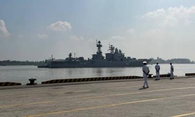 First Russian naval ship to visit at Ctg port in 50 yrs