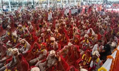 World record as over 2,000 couples tie knot in India mass wedding