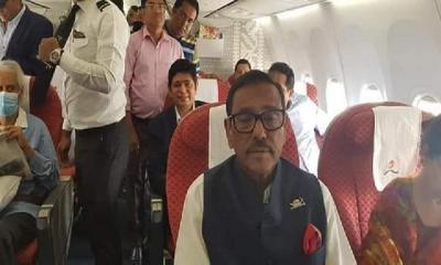 স্বাস্থ্য পরীক্ষা করতে সিঙ্গাপুরের পথে ওবায়দুল কাদের