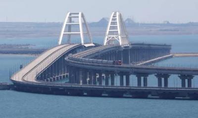 Crimea bridge targeted by missiles, Russia says