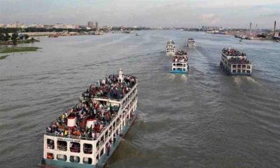 22.5 lakh holidaymakers to depart Dhaka via waterways for Eid-ul-Fitr, reports SCRF