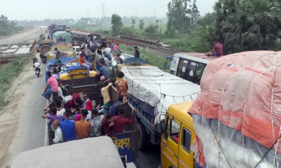 ঢাকা-টাঙ্গাইল মহাসড়কে বেড়েছে গাড়ির চাপ