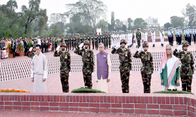 Independence Day: President, PM and Bhutanese King pay tributes to martyrs of Liberation War