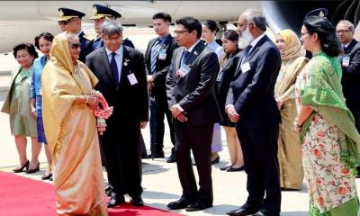 Thailand rolls out red carpet to greet PM on her six-day official visit