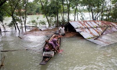 Climate change triggers intense flood in Bangladesh
