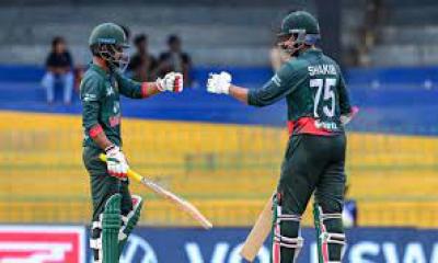 Captain Shakib leads Tigers to 6-run victory against India