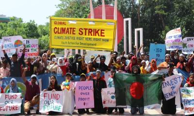 ‘Stop funding for fossil fuel’: Bangladeshi youths