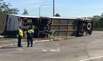 Bus carrying wedding guests in Australia rolls over, killing 10 and injuring 25