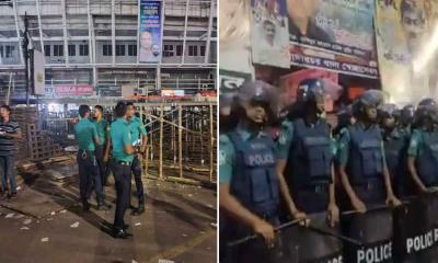 আ. লীগের স্টেজে বাধা, বিএনপি কার্যালয়ে ব্যাপক পুলিশ মোতায়েন