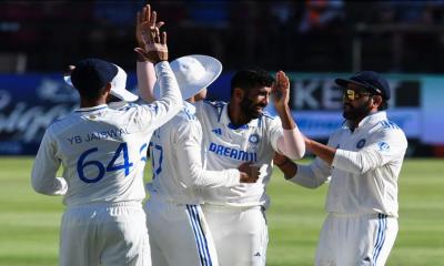 India in control after 23 wickets tumble on opening day
