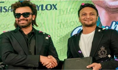 Cricketer Shakib now brand ambassador of actor Shakib‍‍`s company