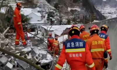Landslide in mountainous southwestern China buries 44 people