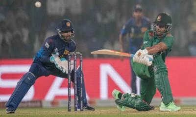 ICC World Cup 2023: Bangladesh hold their nerve to see off Sri Lanka in tense encounter