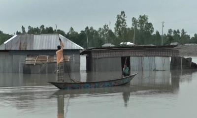 Rain trigger flood in Kurigram