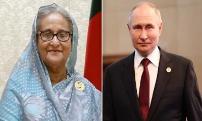Russian President Putin congratulates PM Hasina