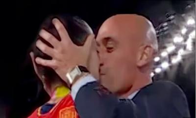 FIFA opens case against Spanish football official who kissed female player on lips