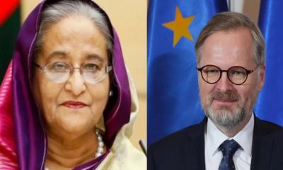 Czech PM greets PM Sheikh Hasina on re-election as prime minister
