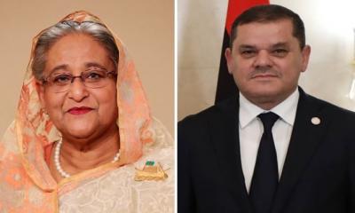 Libyan premier greets Sheikh Hasina on her reelection as PM