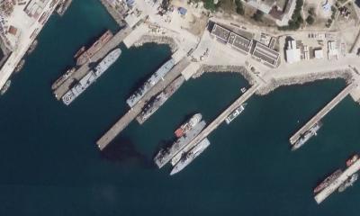 Ukraine attack hits Russian warship at Black Sea base