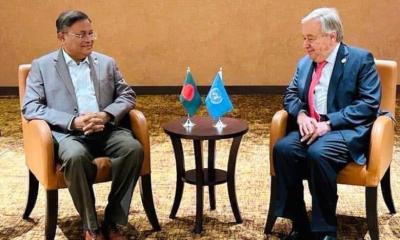 প্রধানমন্ত্রী শেখ হাসিনার নেতৃত্বের প্রশংসা করলেন জাতিসংঘের মহাসচিব