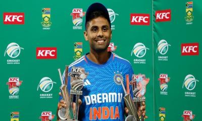 টি টোয়েন্টিতে আইসিসির বর্ষসেরা সূর্যকুমার