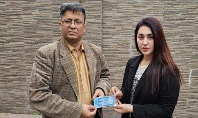 ১০০ টাকা পারিশ্রমিকে শেখ হাসিনার চরিত্রে অপু !