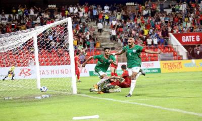 মোরসালিনের গোলে সিরিজ ড্র বাংলাদেশের