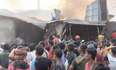 Tongi Fire burns down 8 cotton warehouses