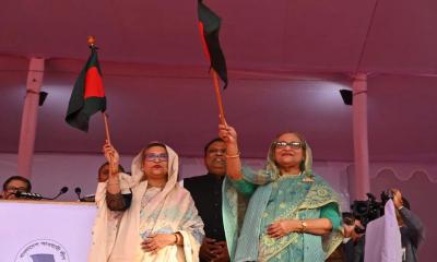 Hundreds of thousands turn up at Sylhet’s Govt Alia Madrasa ground as PM Hasina kicks off election campaign
