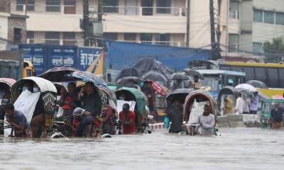 Rain-fed waterlogging forces authorities to close schools in Ctg city
