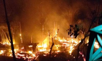 সাজেকে অগ্নিকাণ্ডে দুটি রিসোর্ট পুড়ে ছাই