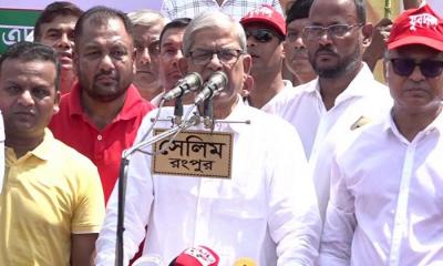 এই সরকারের অধীনে আর নির্বাচন হতে দেওয়া হবে না, রংপুরে ফখরুল