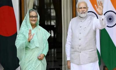 Modi speaks with Hasina; says India will continue to support Bangladesh’s aspirations, growth