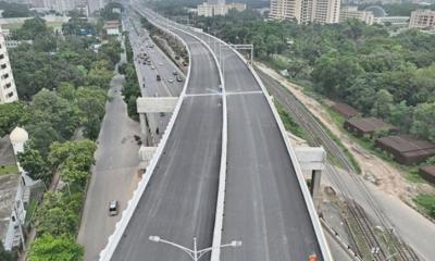Steel frame from Dhaka Elevated Expressway kills one