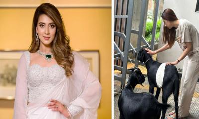 এবারো কোরবানি দিলেন বিদ্যা সিনহা সাহা মিম