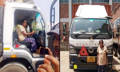 বেনাপোলে আমদানি পণ্য নিয়ে ভারতীয় নারী ট্রাকচালক