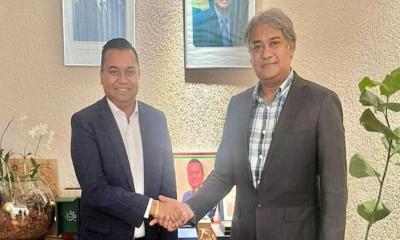 মরিশাসের তথ্যমন্ত্রীর সঙ্গে তথ্য প্রতিমন্ত্রীর বৈঠক