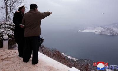 North Korea‍‍`s Kim oversaw test of cruise missiles launched from submarine