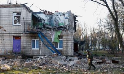 Five wounded in Kyiv by largest drone attack yet on Ukraine, officials say