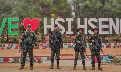 এবার জান্তা বাহিনীর বোমা চীনে