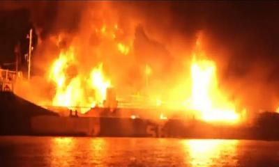 ‘সাগর নন্দিনী-২’-এ ফের বিস্ফোরণ, পুলিশসহ ১৪ জন দগ্ধ