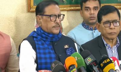 গাজীপুরে ট্রেন দুর্ঘটনার জন্য বিএনপিকে দায়ী করলেন ওবায়দুল কাদের