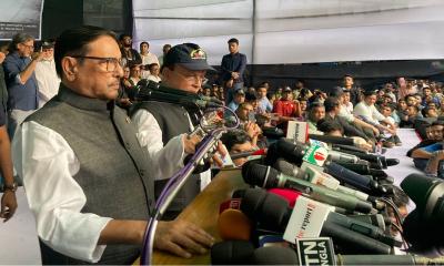 বিএনপির ‘এক দফা’ খাদে পড়ে মরণ যন্ত্রণায় ছটফট করছে: ওবায়দুল কাদের