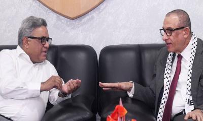 “ফিলিস্তিনের ২০ শিক্ষার্থীকে বৃত্তিসহ ঢাবিতে ভর্তি করা হবে”